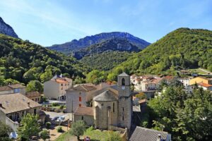 langs stadjes in de oostelijke pyreneeën