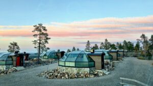 hotel met iglo's van Levin Iglut in Levi, Finland.